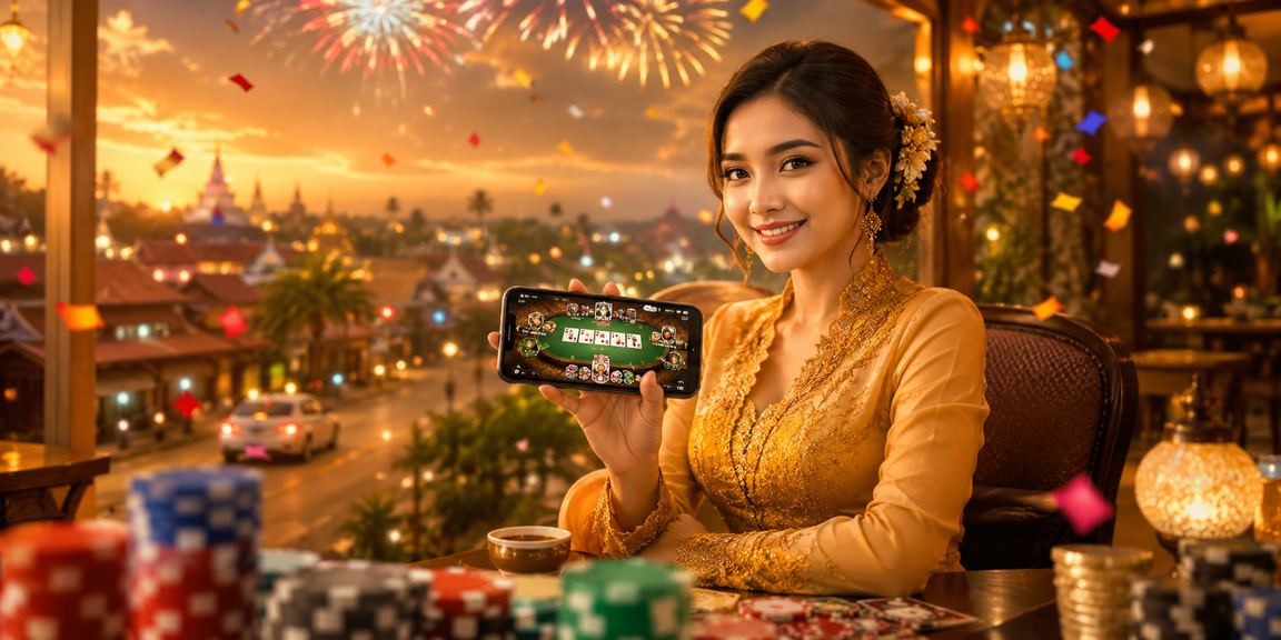 Permainan kasino kad gaya kebaya tradisional Malaysia